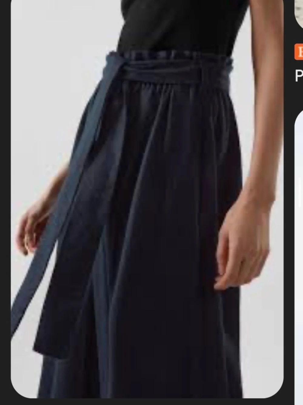 Cos Wide-Legged Linen Trousers, US size 8